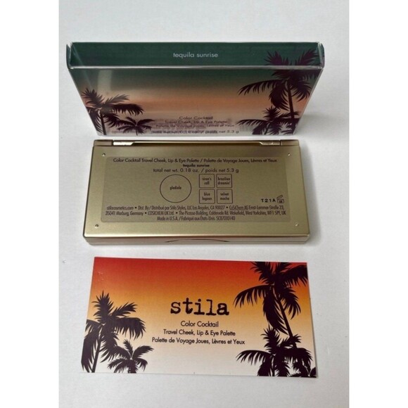 New Stila Color Cocktail Travel Cheek, Lip & Eye Palette Cosmetic Makeup - Picture 7 of 7